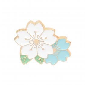 Cartoon Cherry Blossom Brooch Backpack Decorative Pin Collar Badge Accessories
