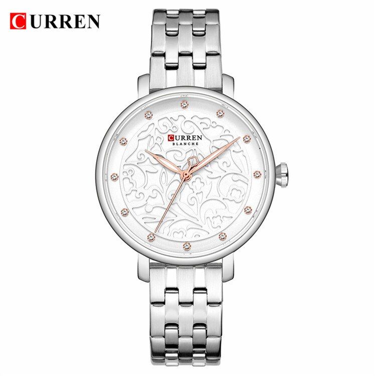 CURREN 9046S Top Brand  Watches Women Classy Dress Wristwatch with Stainless Steel Female Clock Fashion Luxury Ladies Watch【With Box】