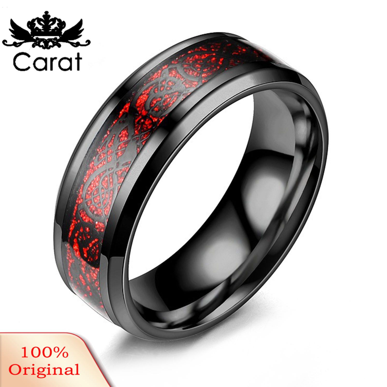 Men Ring Dragon Pattern Dragon Pattern