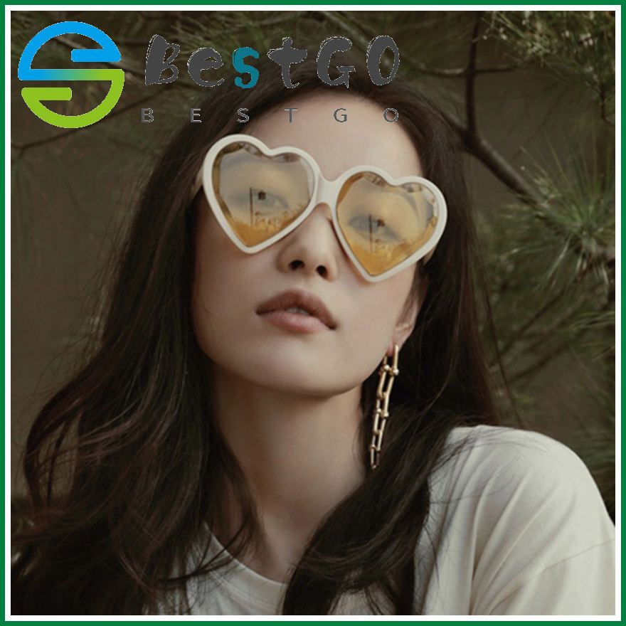 European and American fashion big frame love sunglasses trend wild sunglasses ocean lens sunglasses metal hinge