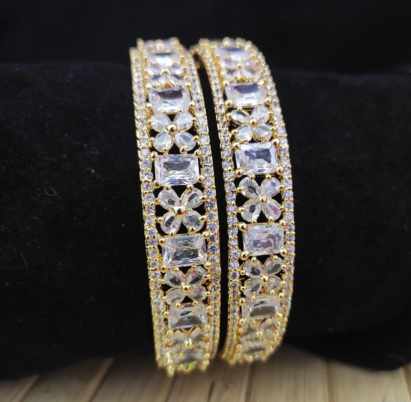 New attractive design diamond cut bangle set for ladies party wear , wedding wear ,gifted bangle set