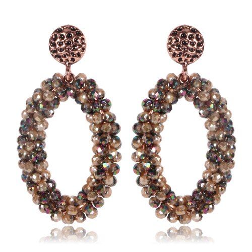 2017 New Crystal Stud Earrings for Women 16colors Available Hot Sales in The Netherlands Accept Drop Shipping
