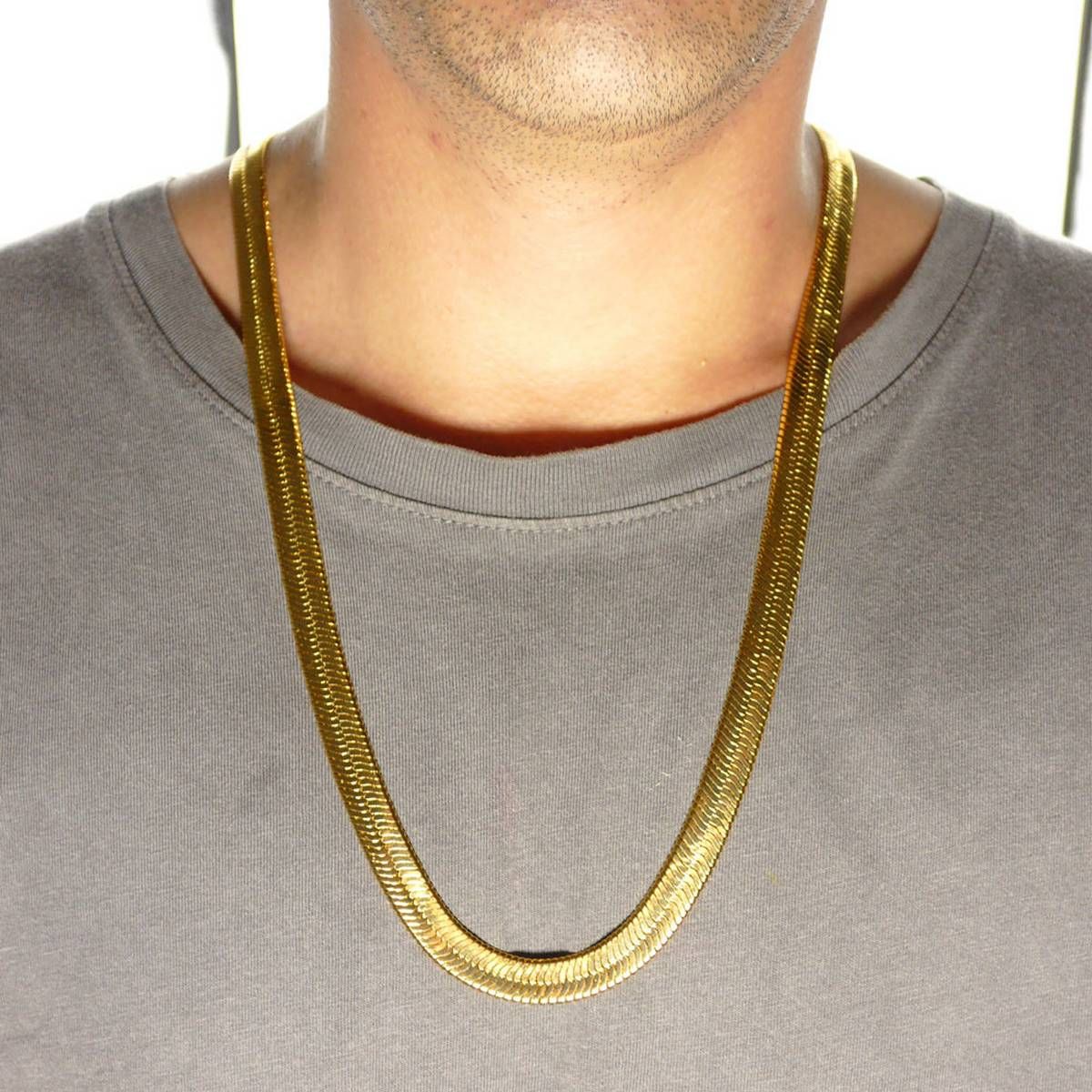 Men'S Snake Chain Necklace Sterling Fashion