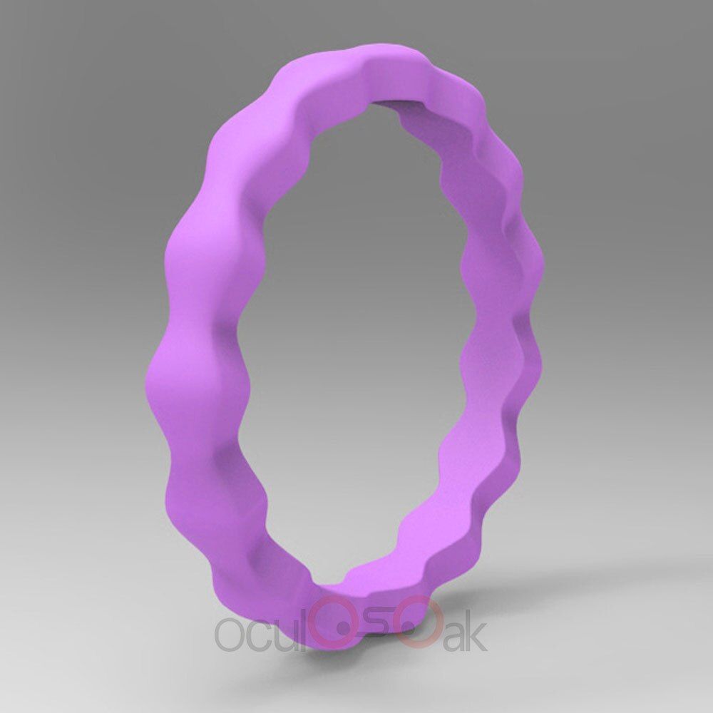 New 3mm Hypoallergenic Crossfit Flexible Wave Rubber Ring For Women Wedding Rings FDA Food Grade Silicone Finger Ring Gift