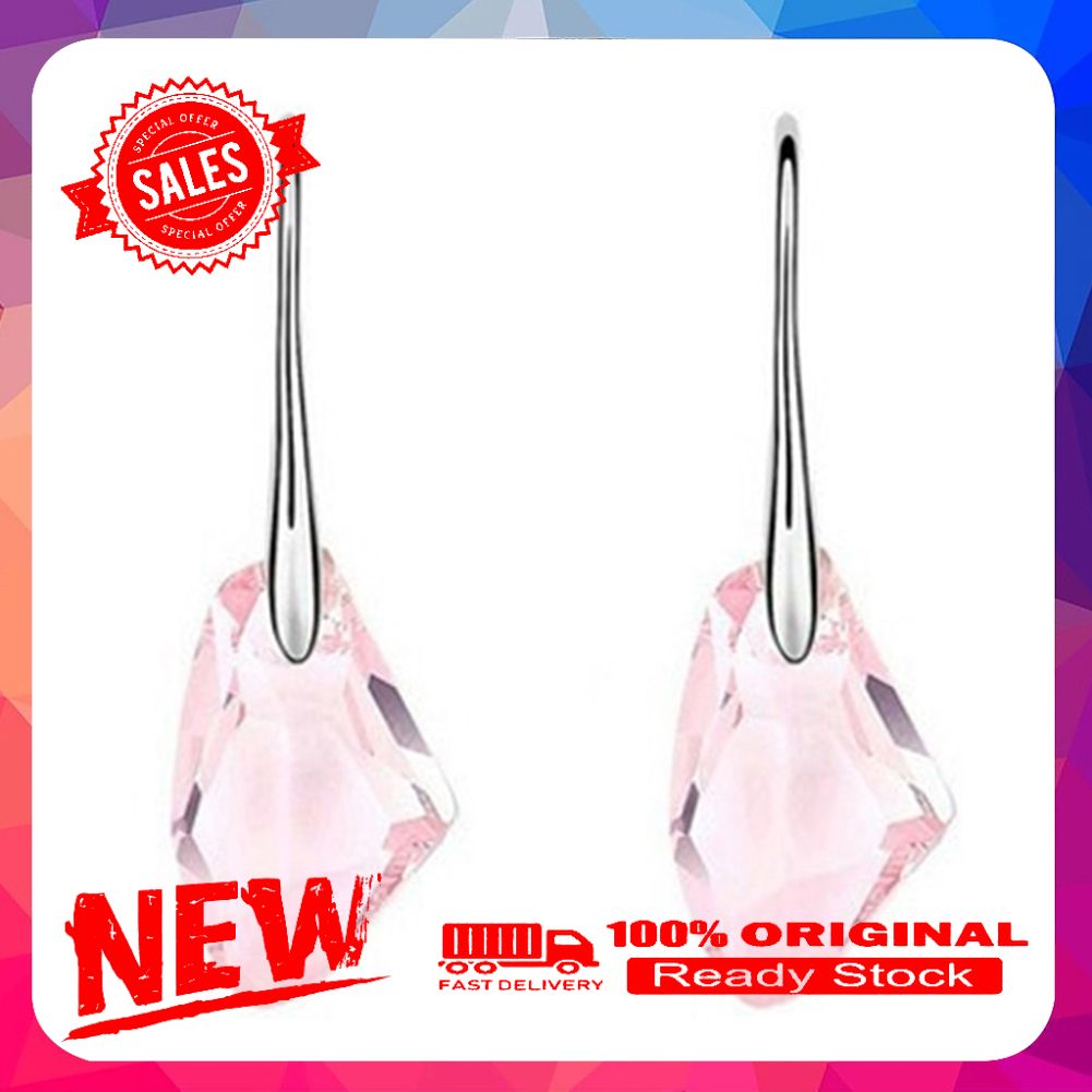 Fashion Women Rhinestone Dangle Drop Hook Earrings Royal Style Eardrop Jewelry