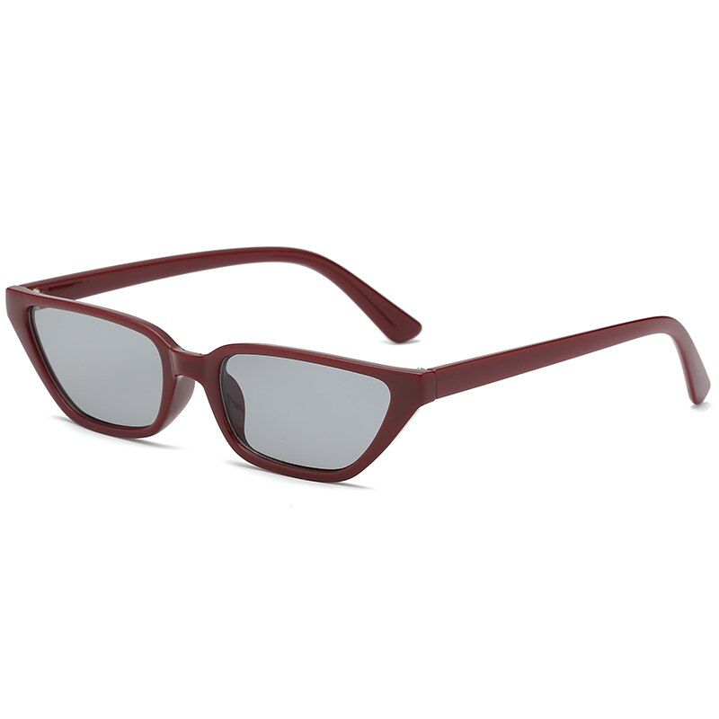 brown-grayD&T 2020 Fashion Cat Eye Sunglasses Women Colorful Mirror Lens leopard Frame Brand Designer Vintage Luxury Sunglasses UV400