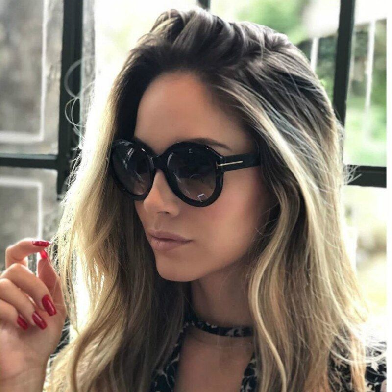 tea2019 Classic Sunglasses Women Vintage Oversized Gradient Sun Glasses Shades Female Luxury Designer UV400 Sunglass