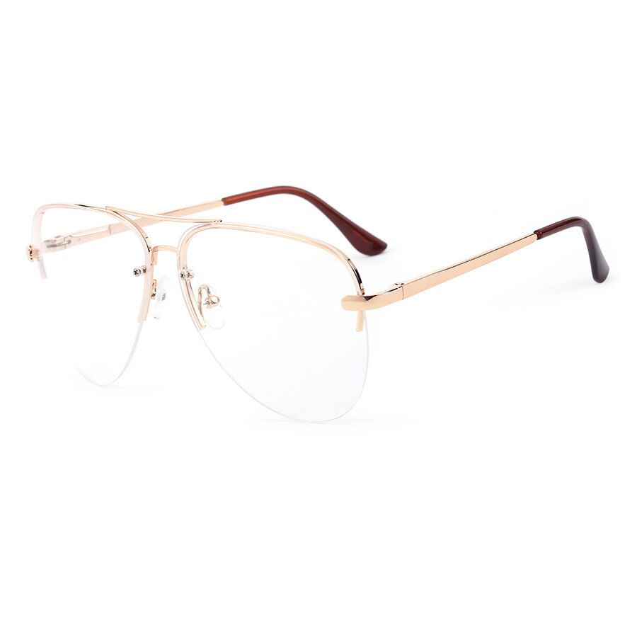 C5 Clear LensROYAL GIRL Women Rimless Sunglasses Classic Brand Chic Sunnies Summer Style Female Rivet Shades UV400 gafas de sol ss097