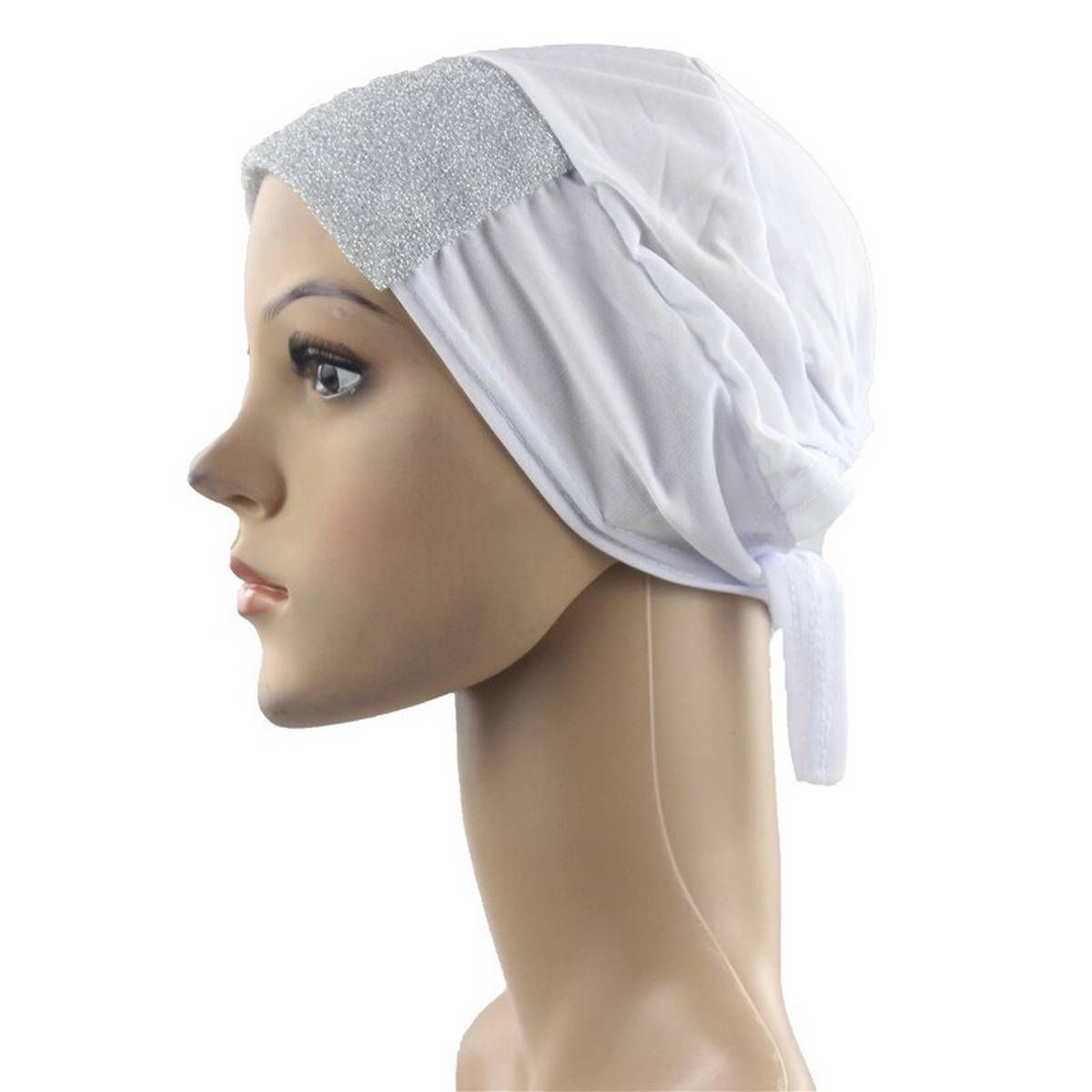 Muslim Women Girls Hijab Underscarf  Cap Shawl Islim Scarf Inner Headband Patchwork Hijab Polyester Wholesale
