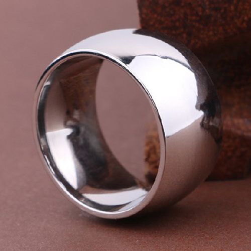 Men Women Titanium Stainless Steel Band Ring Wedding Engagement Lover Jewelry