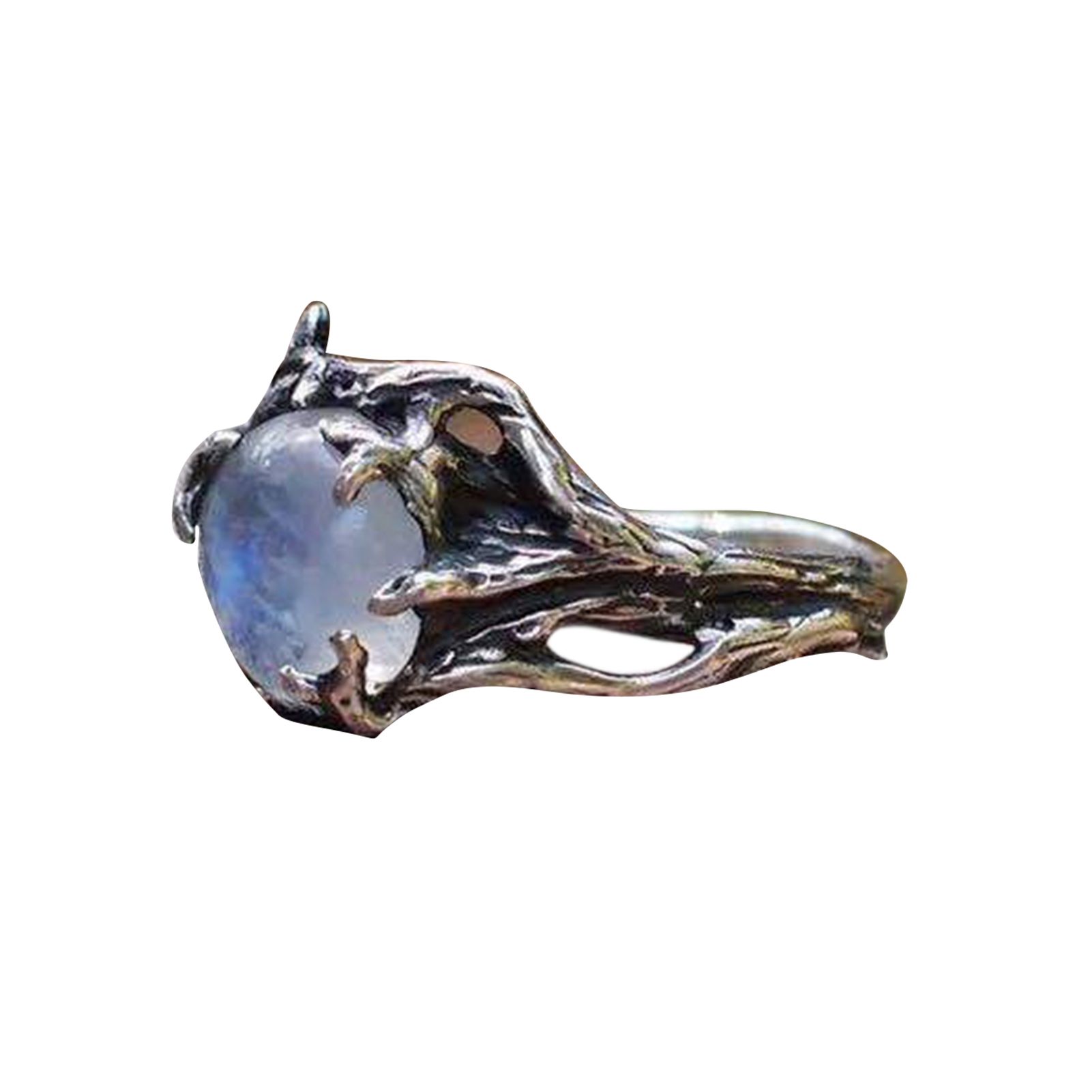 Vintage Ring Polishing Elegant Flower Leaf Wedding Ring