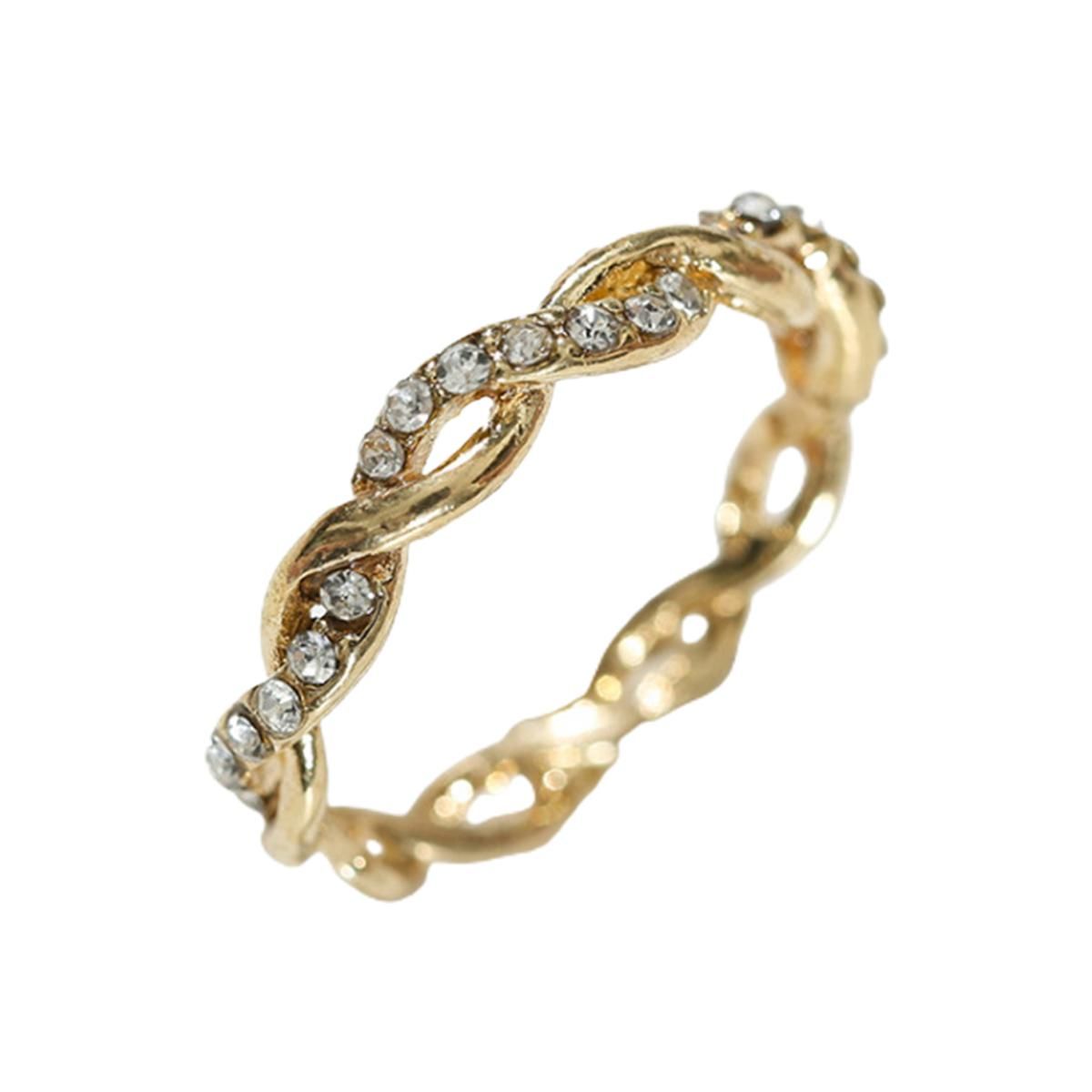 Finger Ring Stylish Wear Resistant Alloy Sturdy Construction Fashion Ring for Women