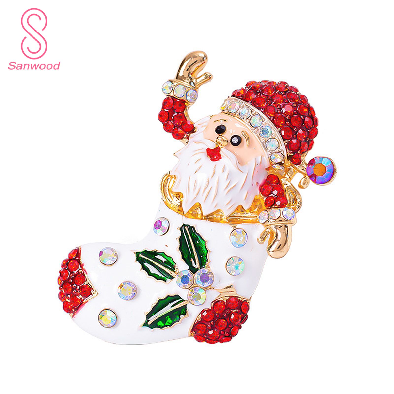 Breastpin Wide Application Lovely Santa Claus Shape Fasion Brooch
