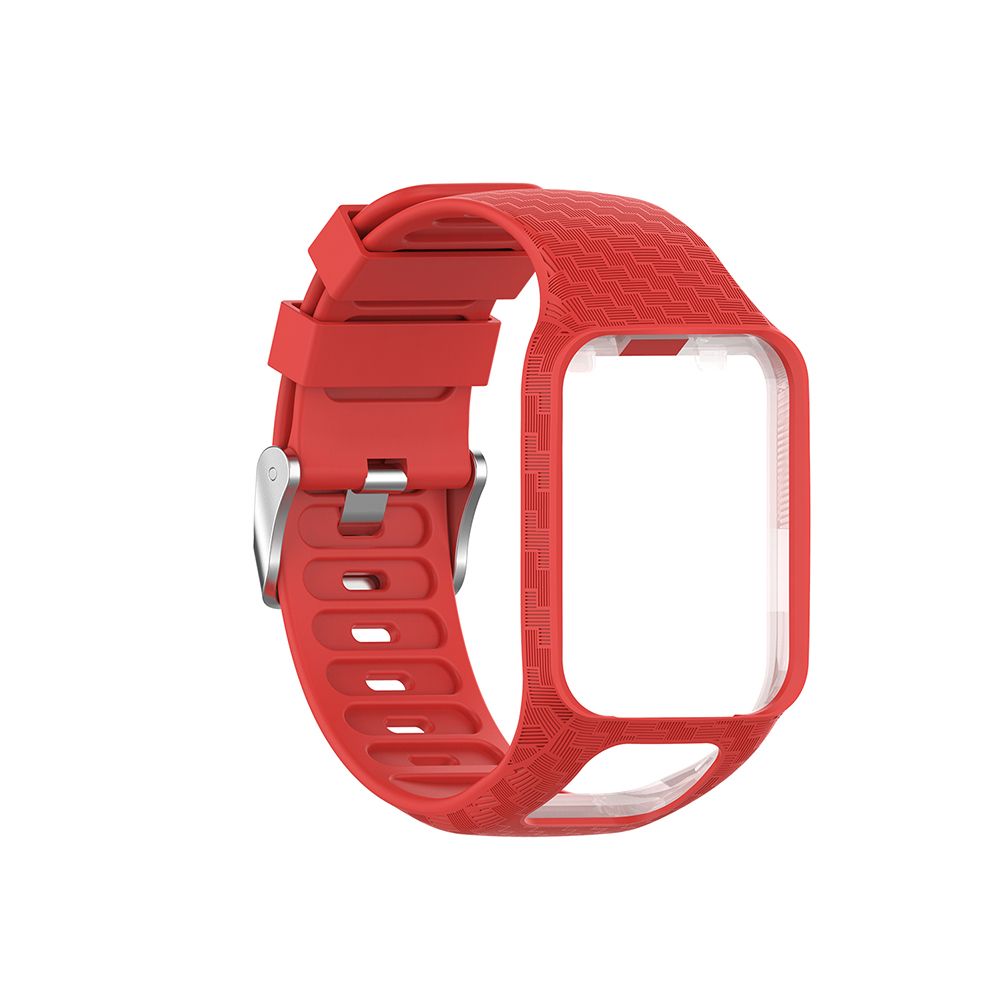 Silicone Adjustable Watch Band Strap for TomTom Adventurer Golfer Runner