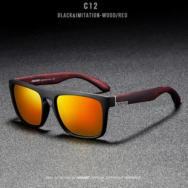 C12 156PolarizedKDEAM Eye-catching Function Polarized Sunglasses For Men Brand Graffiti Glasses Leg Sun Glasses UV Goggles Male Gafas de sol XH2