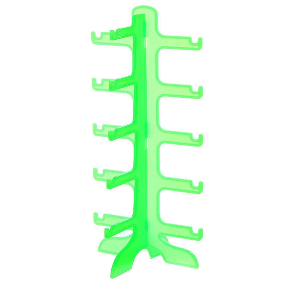 Color Transparent Plastic Glasses Frame Sunglasses Display Rack Sunglasses Glasses Countertop Display Rack Green