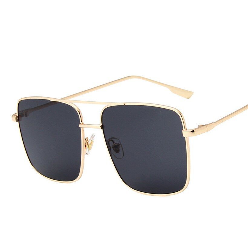 Black as pictureOulylan Retro Square Sunglasses Women Men Vintage Gradient Shades Sun Glasses Female Male Luxury Brand Design Eyewear