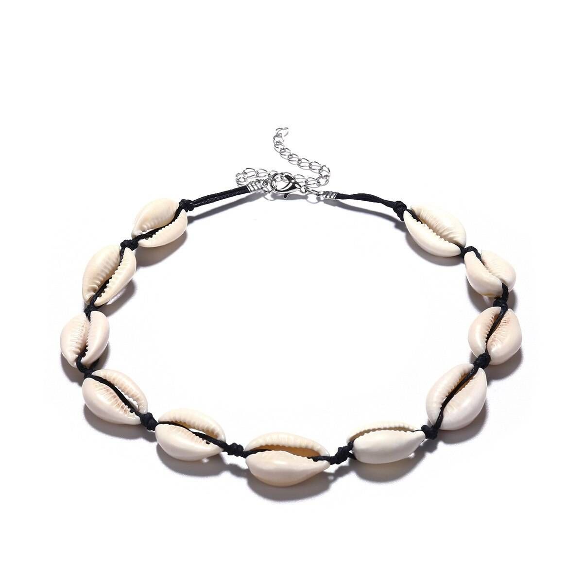 ASHMITA 2019 3 Style Vintage Beach Jewelry Bohemian Shell Hand-Woven Simple Pendant Necklace Bracelet Set For Women Girl