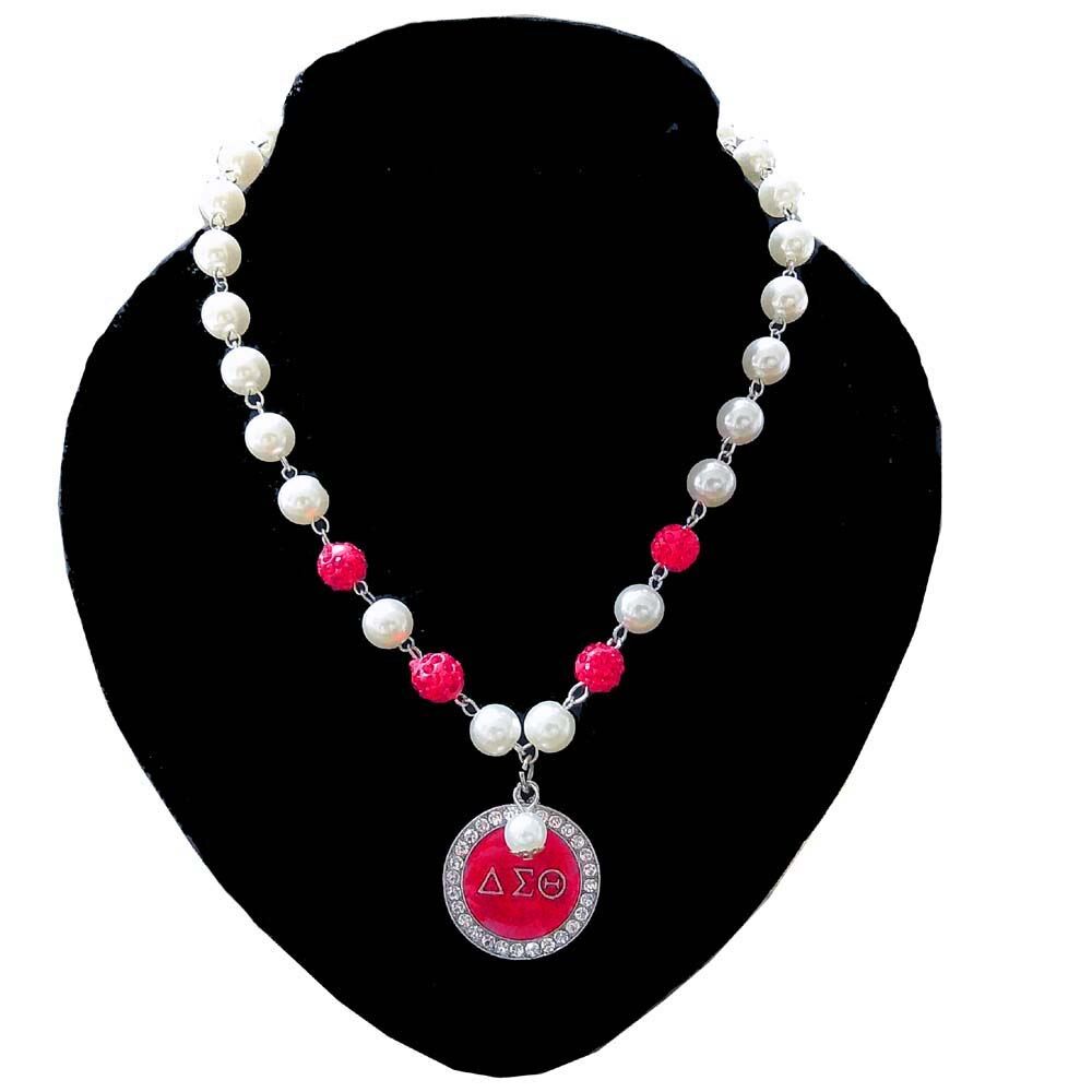 Dropship accessories Greek Zeta Phi Beta ZPB Pearl Necklace sorority and fraternity society