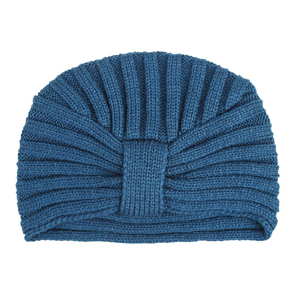 Muslim inner hijab caps Unisex turban hat cashmere cross wrap head Indian cap wool knitting hijab bonnet turbante ready to wear