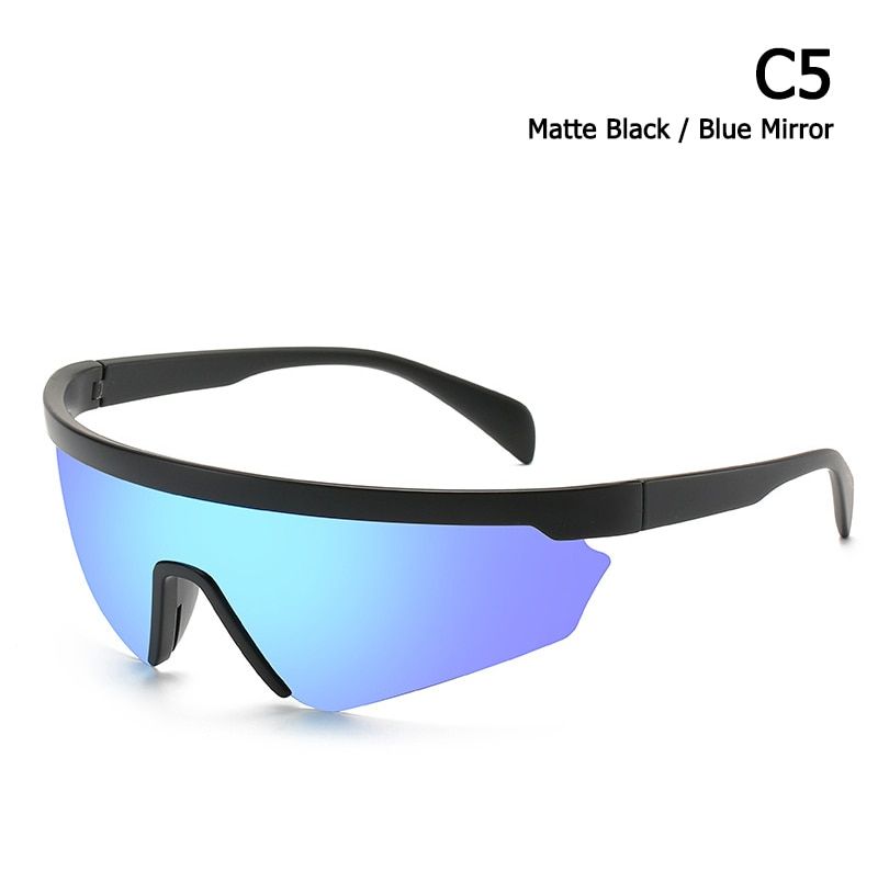 C5JackJad 2021 Fashion Outdoor Sports Shield Style Polarized Sunglasses Color Mirror Brand Design Sun Glasses Oculos De Sol 1666