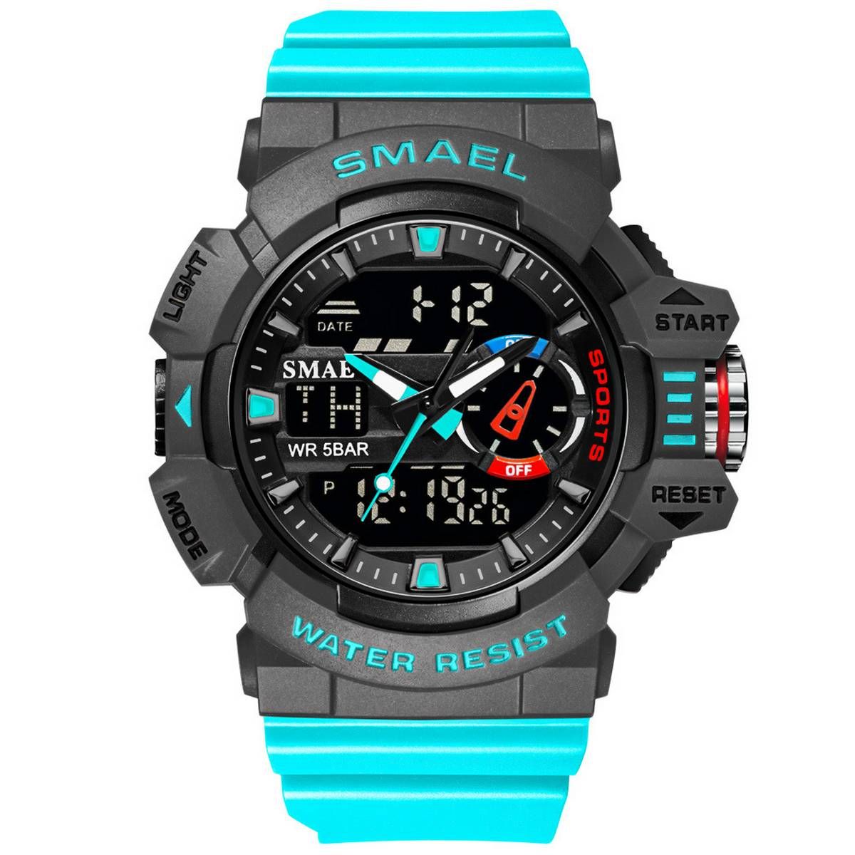 SMAEL 8043 Outdoor Fashion Watch Men Waterproof Sport Watch With Luminous Display
