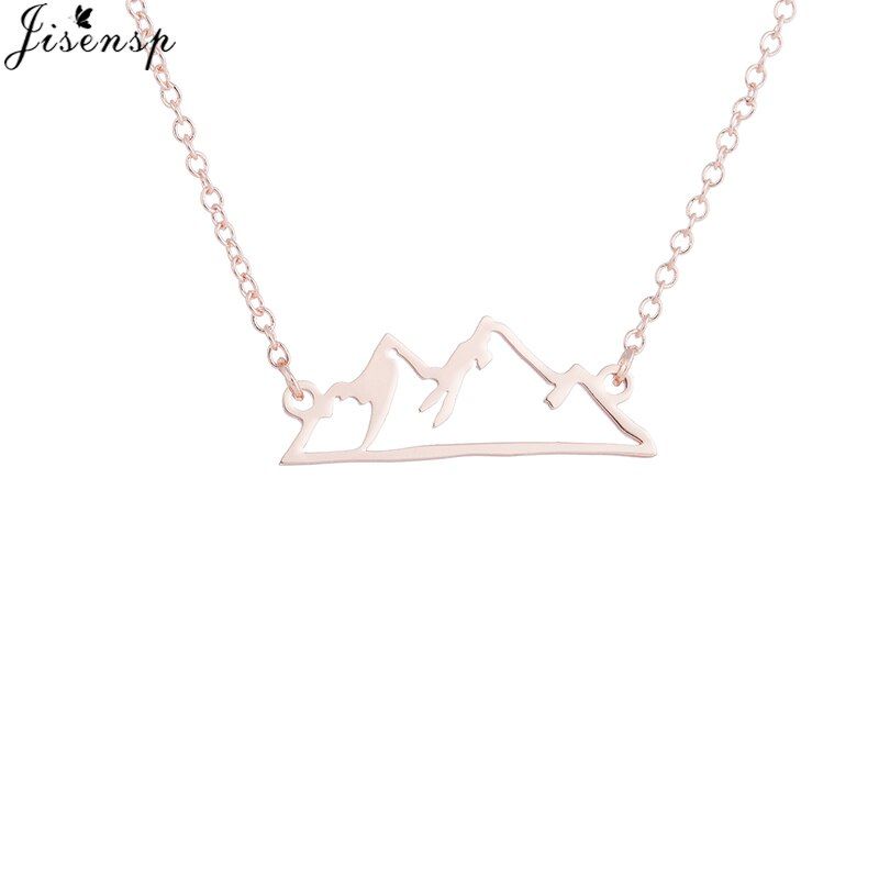 Jisensp Collier Femme Gold Chain Origami Polar Bear Necklace Women Jewelry Geometric Animal Bee Necklace Pendants Collares Gift