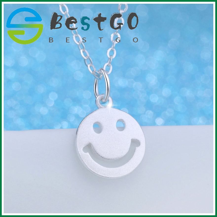 Smiley Necklace Simple Clavicle Chain Sweet Versatile Student Birthday Gift Smile Expression Accessories