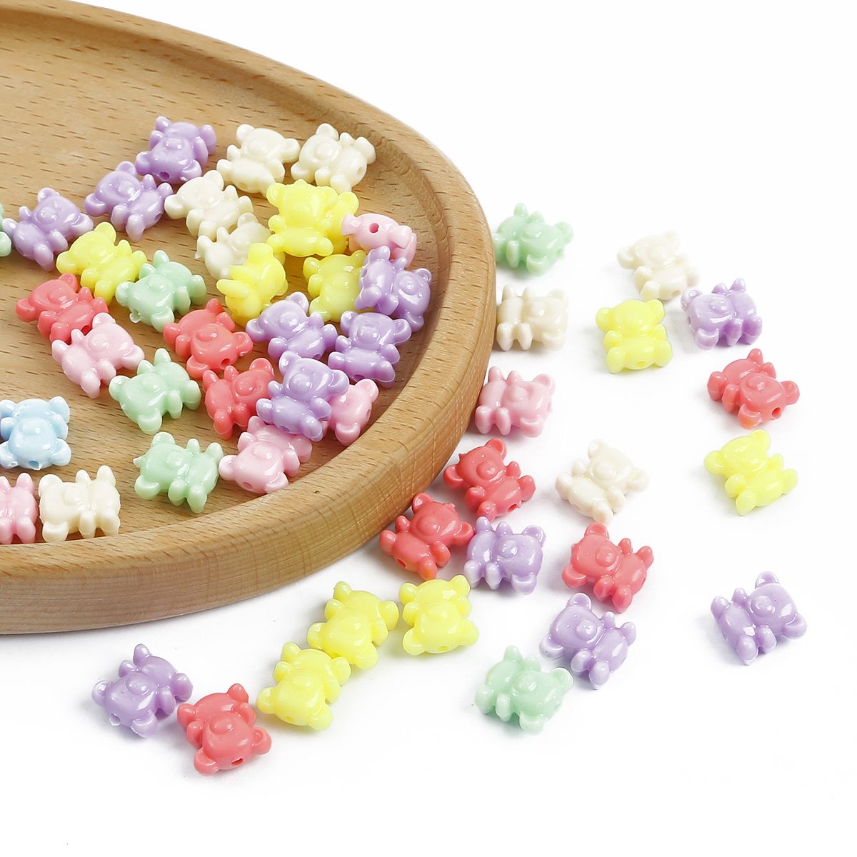DIY Geometric Acrylic Beads For Children Jewelry Making Mix Color Different Shape For Handcraft Accessories Plastic Fittings