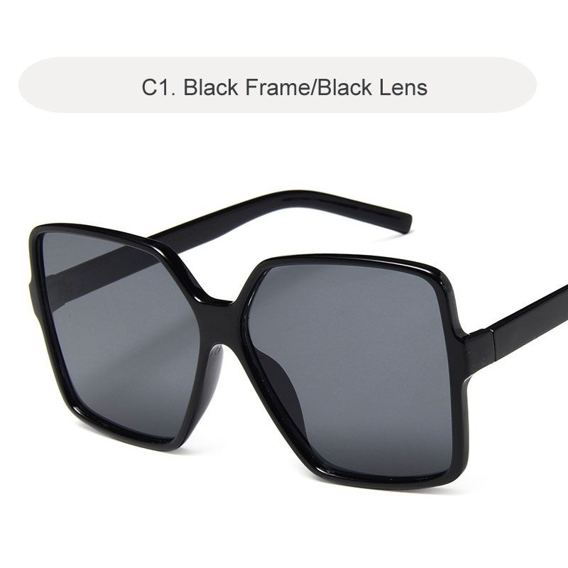 2021 Luxury Oversize Square Sunglasses Women Vintage Brand Big Frame Women Sun Glasses Fashion Gradient Female Glasses Oculos