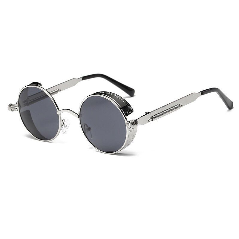 Classic Gothic Steampunk Sunglasses Women Brand Designer Vintage Round Metal Frame Sun Glasses Female Male High Quality UV400