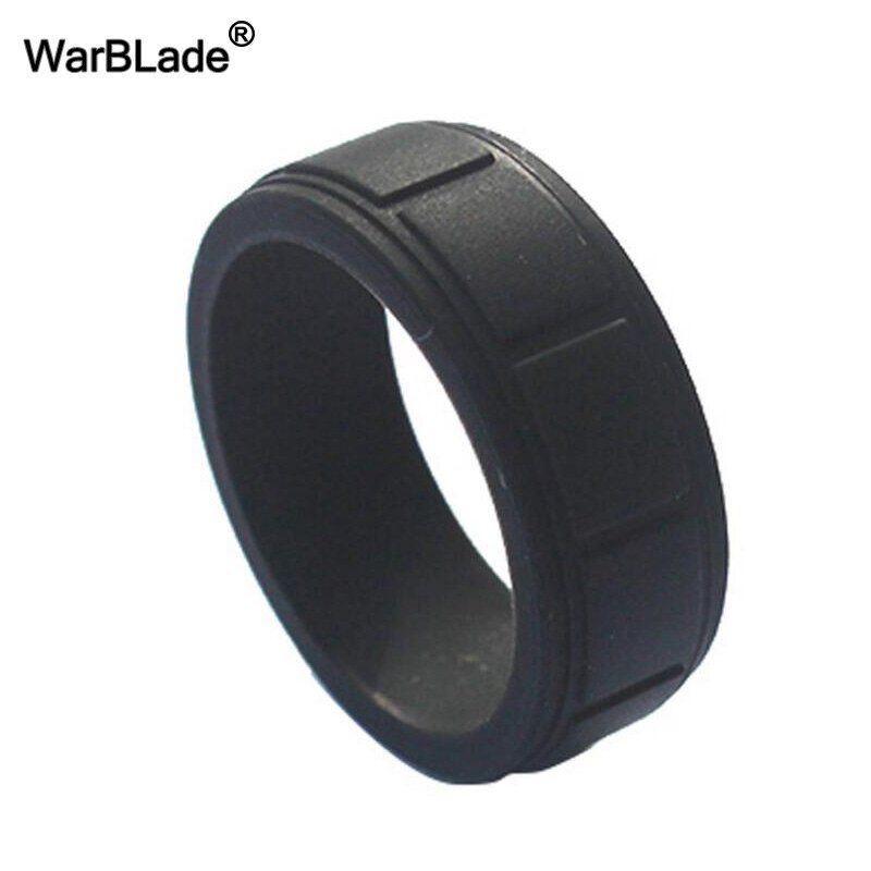 100% FDA Food Grade Silicone Ring Men Outdoor Sport Hypoallergenic Crossfit Flexible  Rubber Finger Rings For Men Wedding Rings