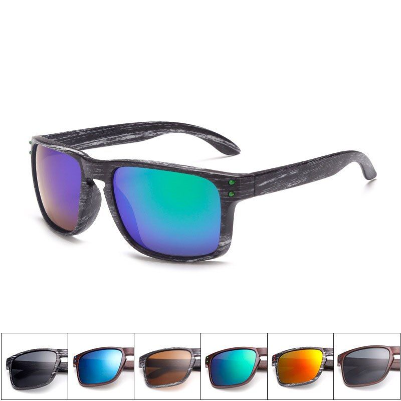 NO.09-Black RedFashion Oval Sunglasses Women Man Vintage Black Brown Sunglasses Female Male Driving Mirror Glasses AABA01