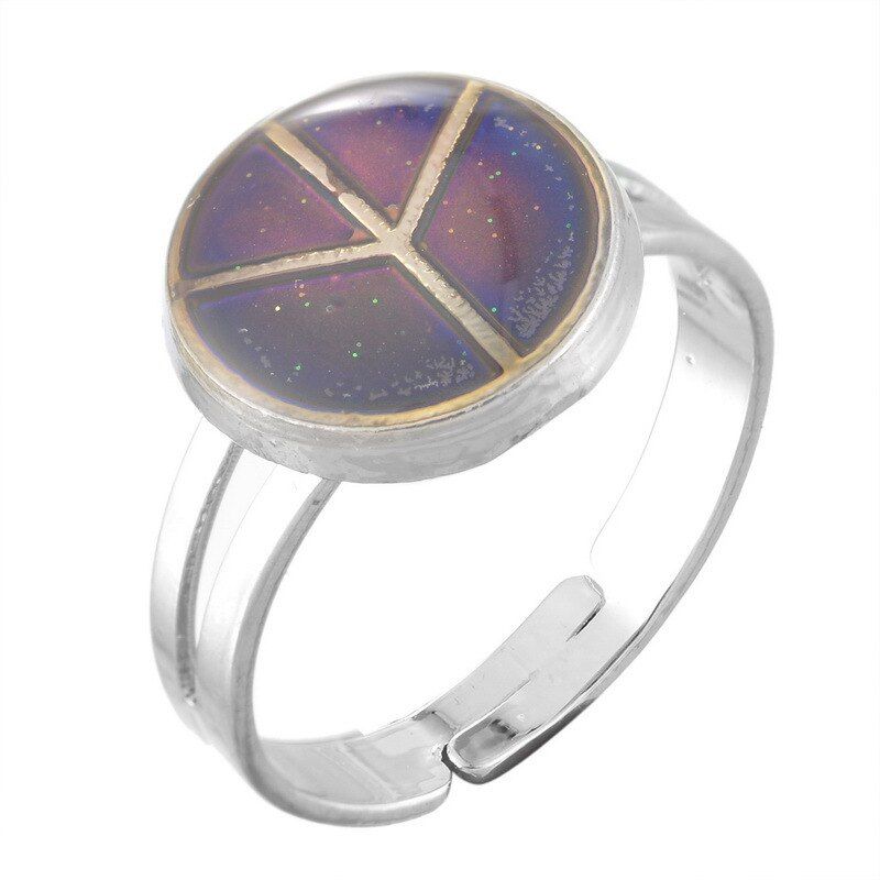 Yinyang Mood Ring Color Change Mood Ring Adjustable Emotion Feeling Changeable Temperature Ring 1PC Dropshipping