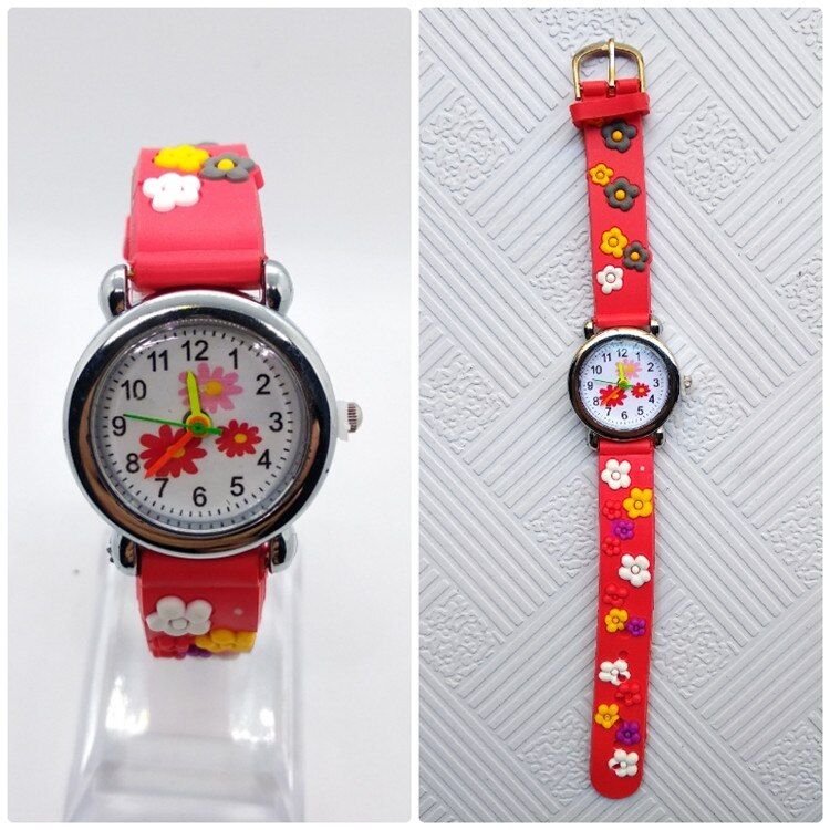 Fashion HBiBi Brand Colorful Flower Watch Children Kids Watches Girls Clock Casual Child Quartz Wristwatch Montre pour enfants