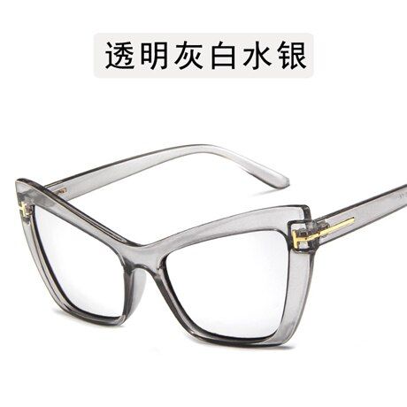 SilverBrand Designer 2019 Cat Eye Sunglasses Women Fashion Black Square Cateye Sun Glasses Brand Designer Retro Leopard Sunglass Uv400