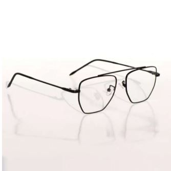 Black and White Steel Unisex Fashion Glass