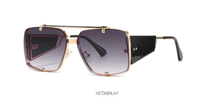 C3WERGASUN Luxury Square Sunglasses Men Brand Designer Sunglasses Women Vintage Sun Glasses High Quality Sunglases