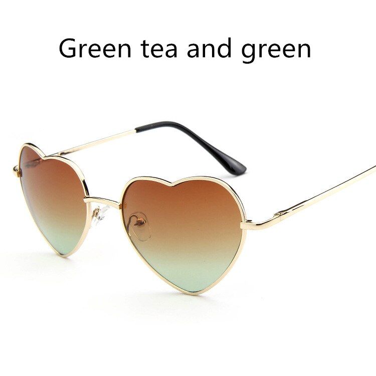 C42020 sunglasses peach heart sunglasses fashion sunglasses female gradient color love glasses hot metal sunglasses
