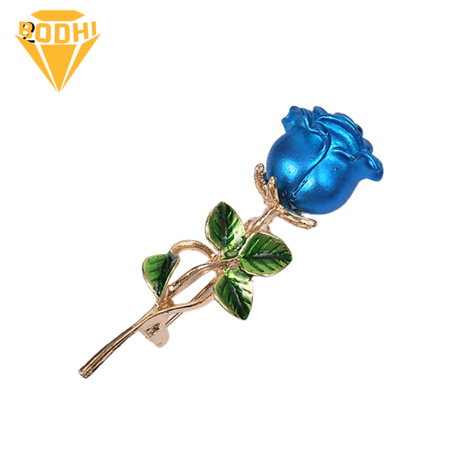 Badge Pin Anti-deform Rhinestone Flower Exquisite Brooch Pin