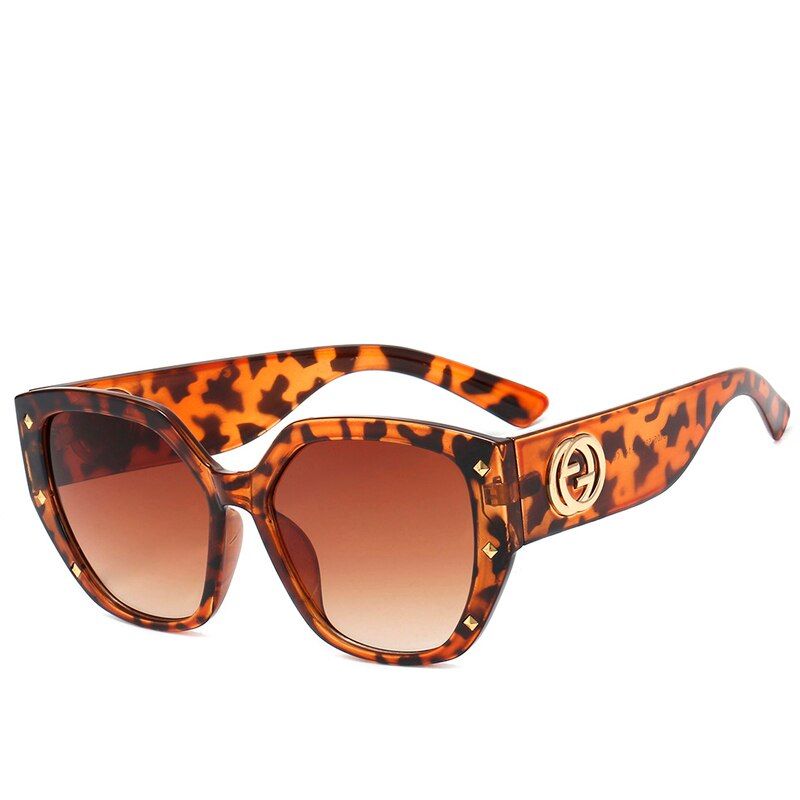 C2New European and American fashion big box sunglasses net red street shot decorative polygon glasses ladies sunglasses UV400