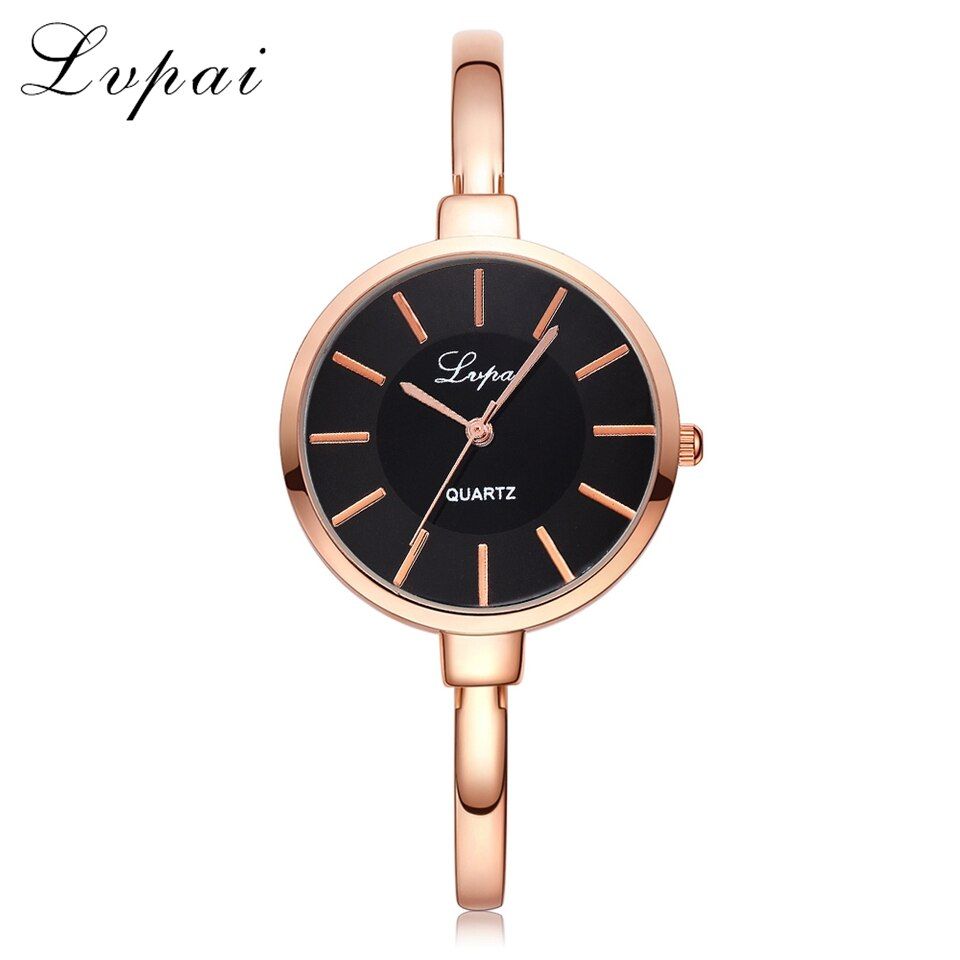 Lvpai Fashion Band Women Bracelet Watch Luxury Gold Quartz Watches Ladies Bangle Fashion Dress Sport Watch Clock for Dropshiping