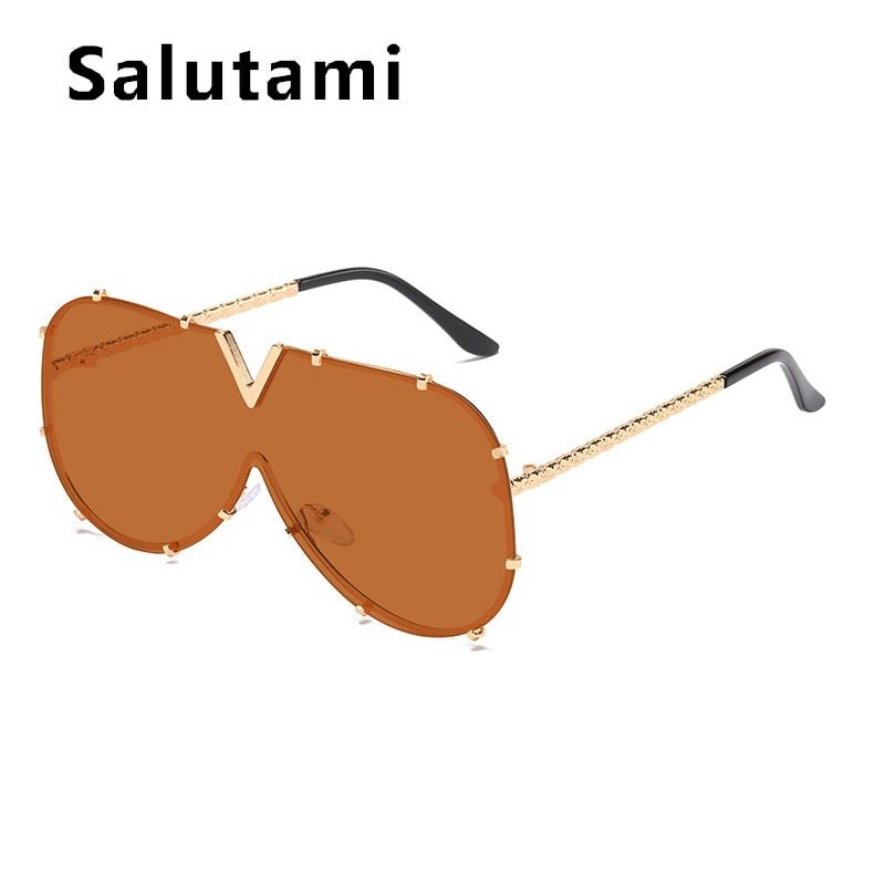 2021 New Fashion One Piece Shield Sunglasses For Women Vintage Oversized Paw Sun Glasses Men Uv400 Hip Hop Punk Eyewear Black