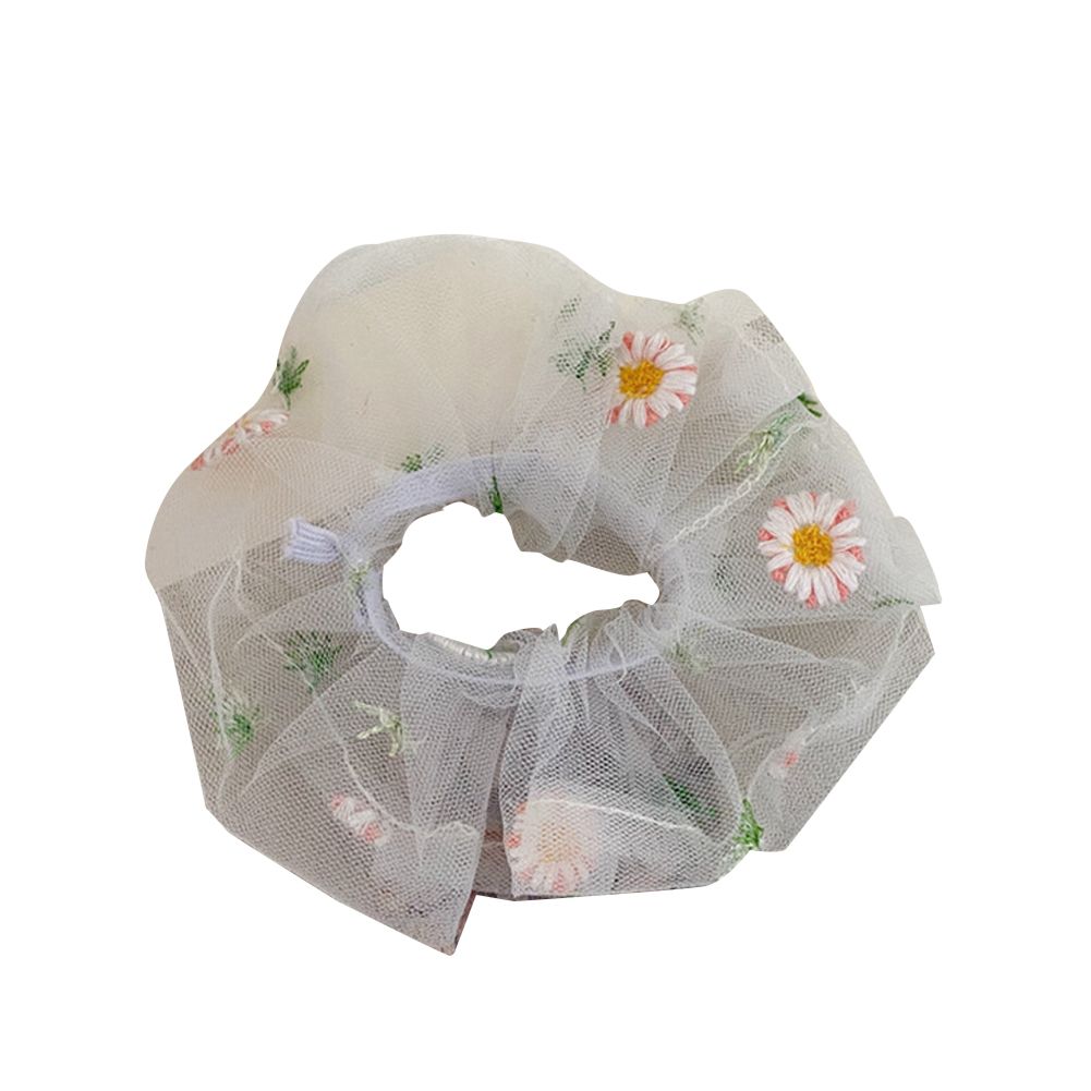 Kid irl Hair Rope ulle Daisy Flower Elastic Rubber Band Ponytail Headwear Headdress