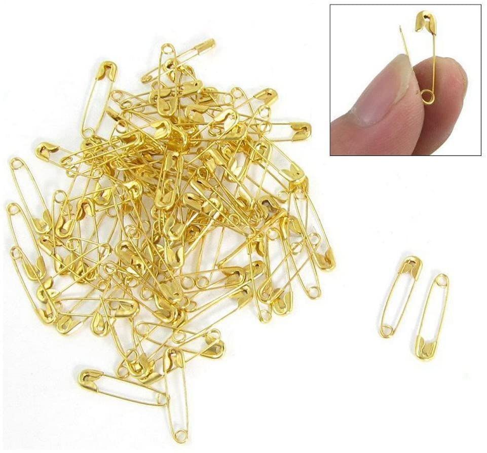 Golden Color mini size Safety Pins ( 50 Pieces)