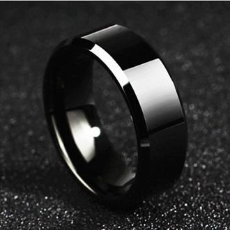 Metal Finger Ring for Men - Black