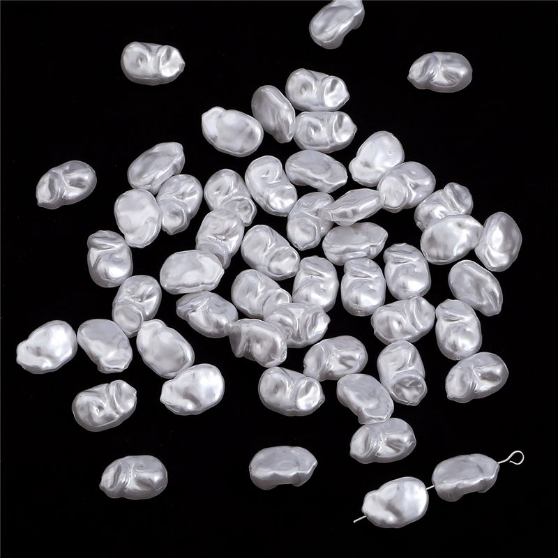Geometry Shaped Imitation ABS Pearl Beads Straight Hole DIY Bracelet Jewelry Accessories