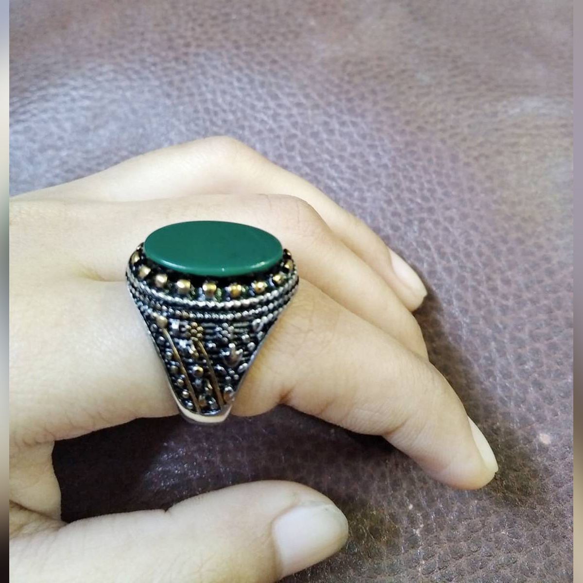 Stainless Steel Rings  Fashion Round Finger Ring  Jewelry Wedding Party Rings Man Hand Decoration(Null)