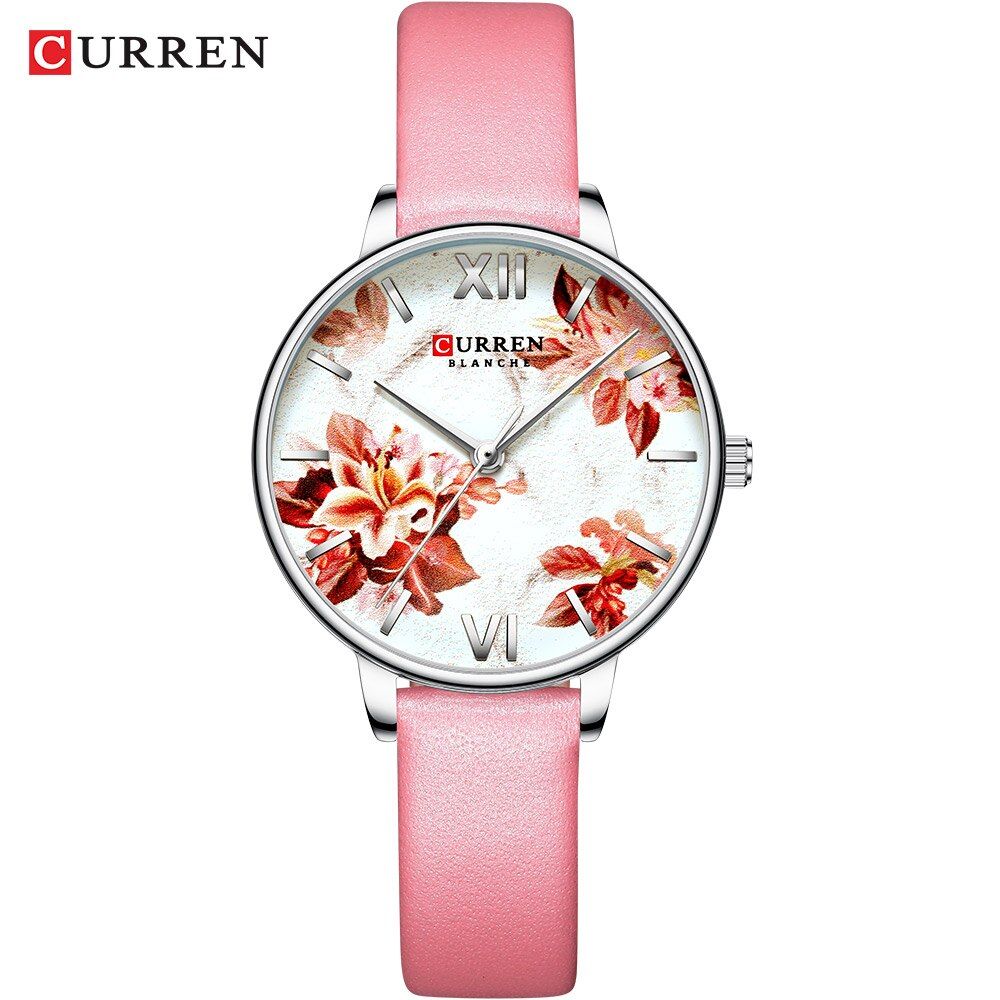 CURREN 9060 Ladies Watches  New Fashion Design Women Watch Casual Elegant Woman Quartz Wristwatches with Stainless Steel