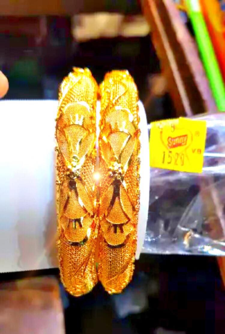 Indian Original Gold Plated Bangle 2pic